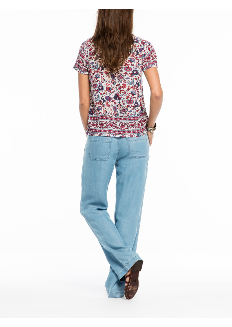 Maison Scotch Dolly Belted Pants -Sky Blue