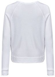 SUNDRY 'LA Sometimes NY' Cropped Pullover - Vintage White