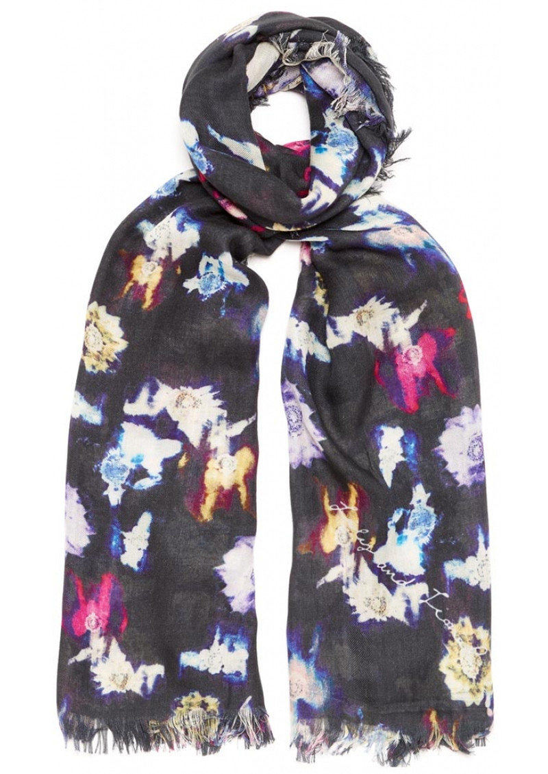 Lily and Lionel Renee Silk Scarf Black Multi