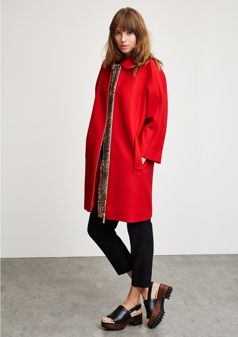 GRACE \u0026 OLIVER Celeste Coat - Red