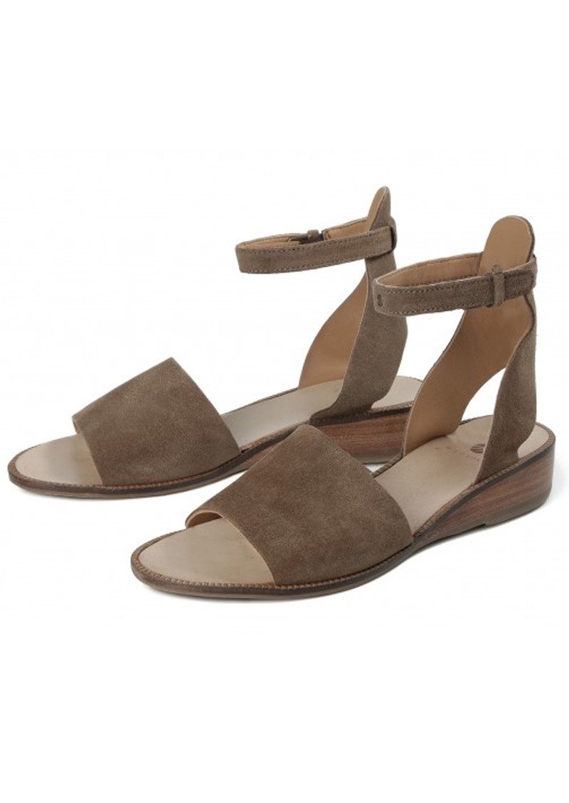 Hudson London Fifa Suede Sandals Beige