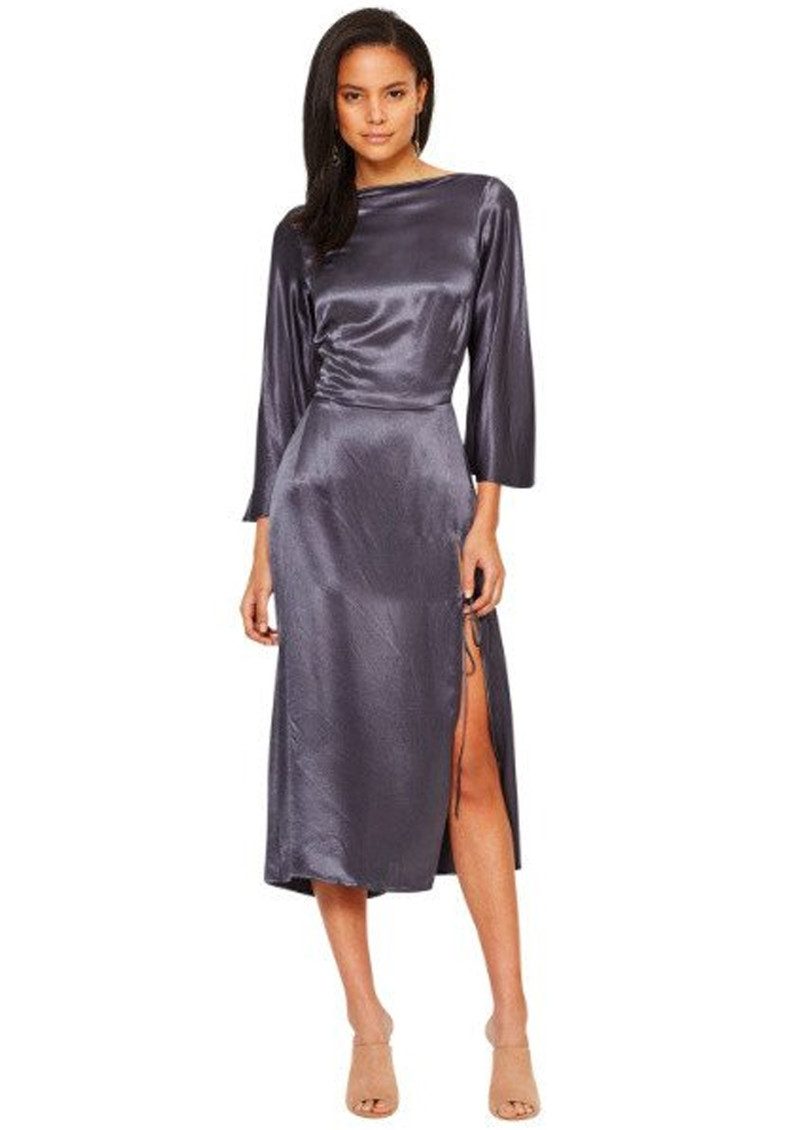 BEC & BRIDGE Oil Slick Cowl Dress Charcoal