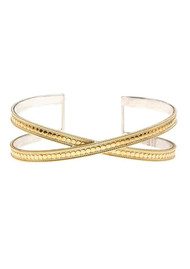 ANNA BECK Single Cross Cuff - Gold