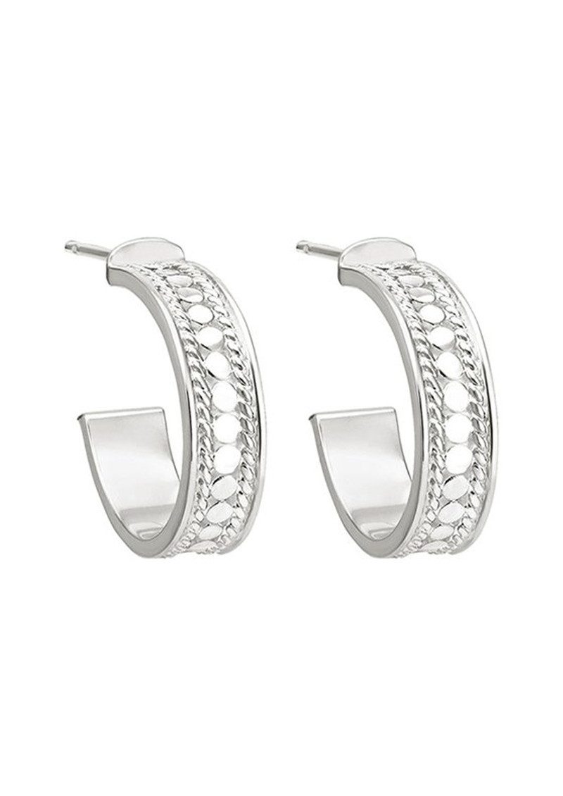 ANNA BECK Hoop Post Earrings Silver