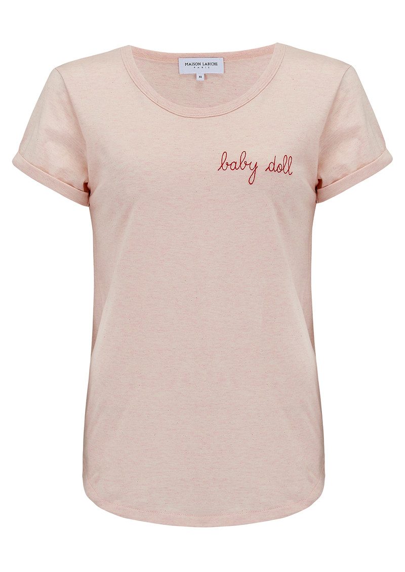 MAISON LABICHE Baby Doll Tee Pink