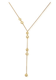 ChloBo Cherabella Positive Vibes Lariat Necklace - Gold