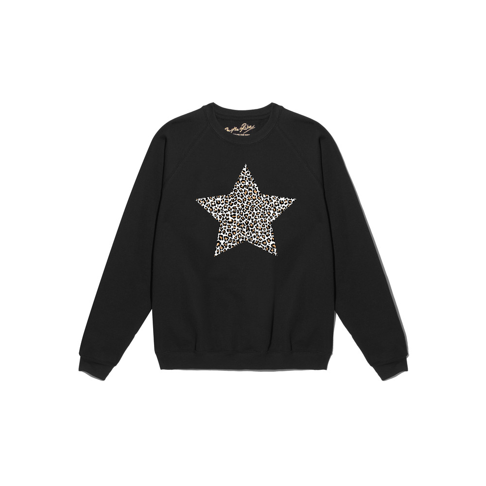 leopard star sweatshirt