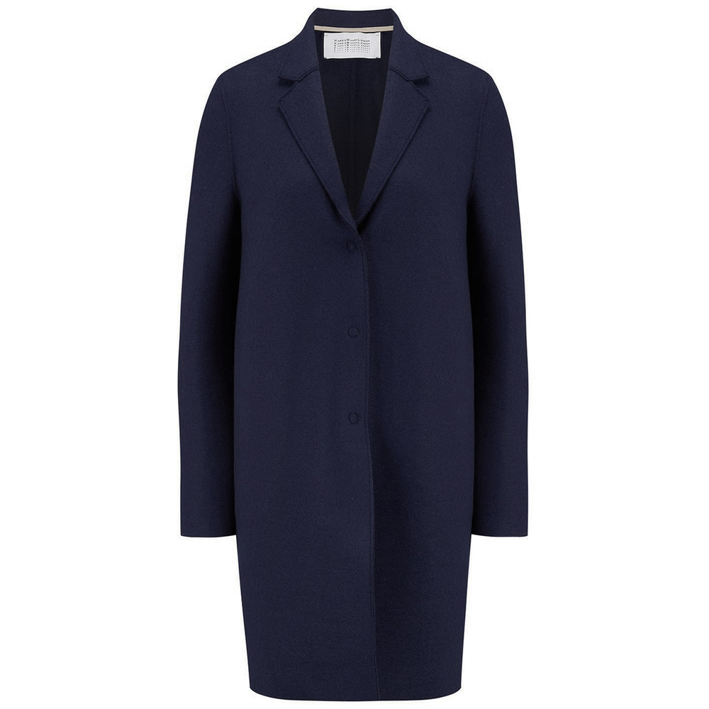 navy cocoon coat