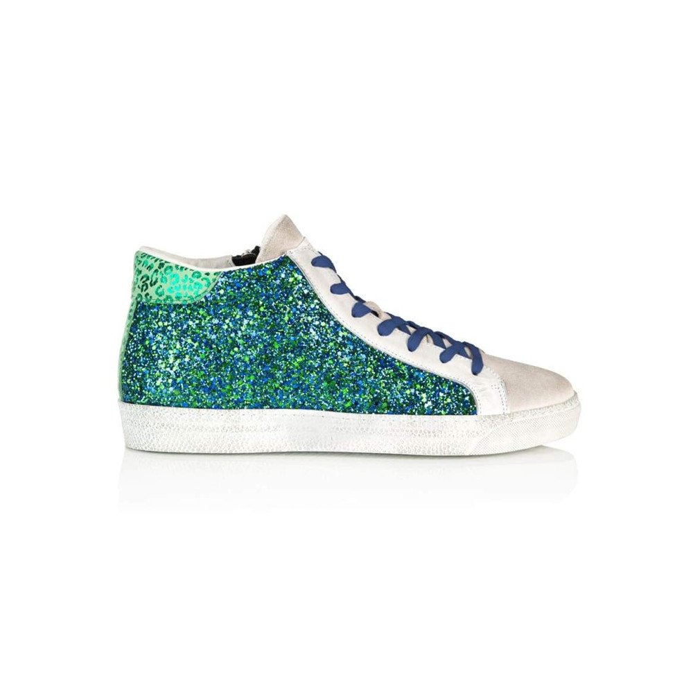 blue glitter trainers
