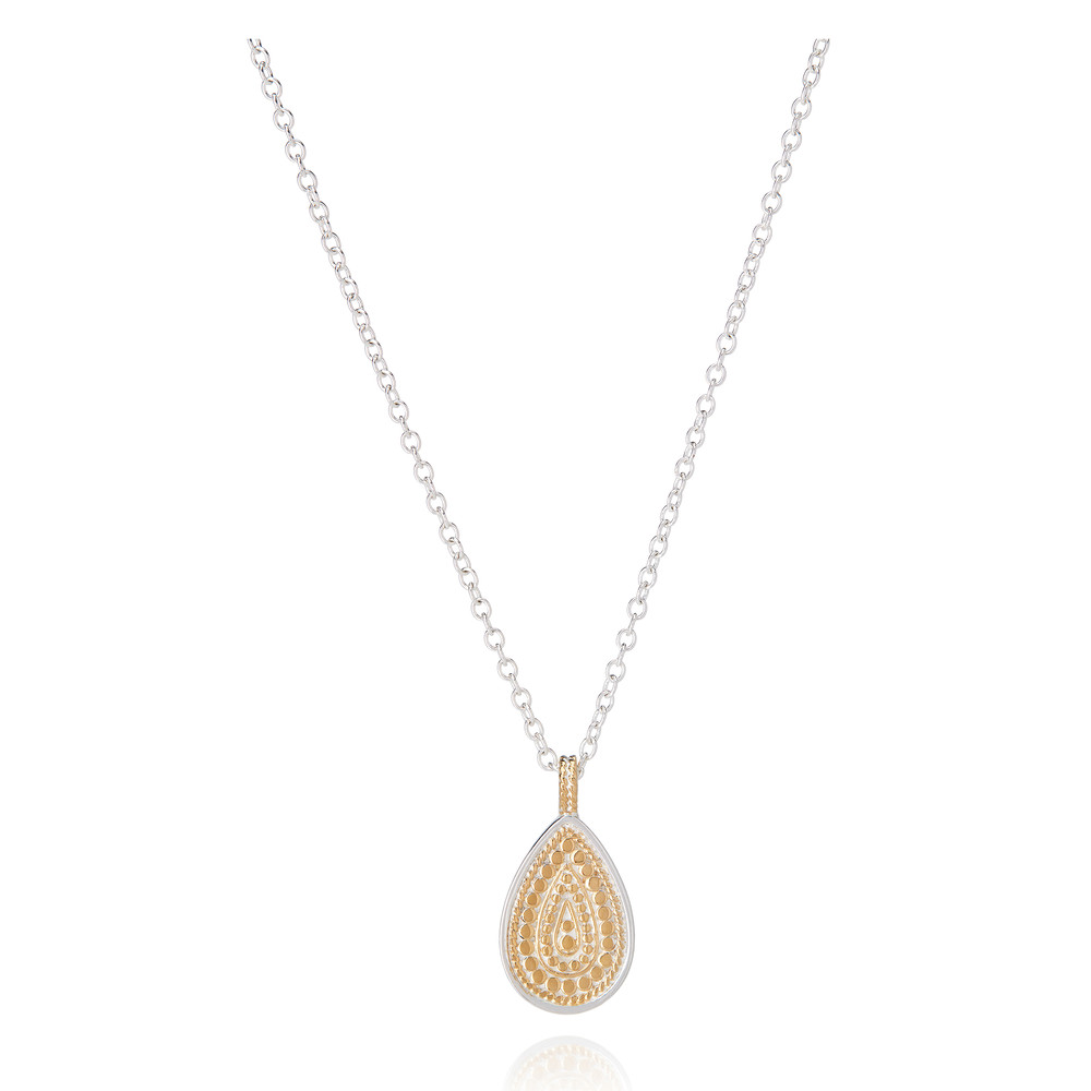 Anna Beck Women's Gold Signature Beaded Single Drop Pendant Necklace