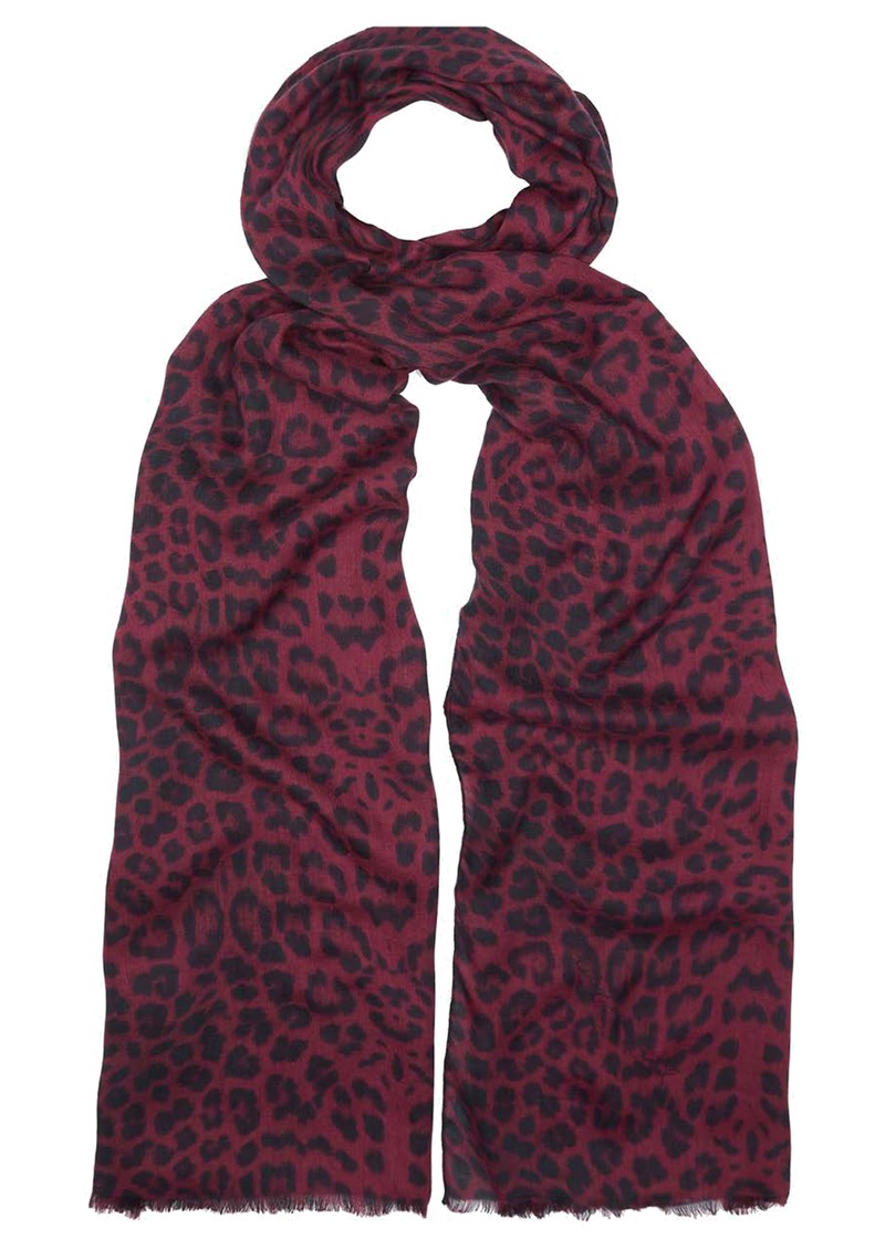 Lily and Lionel Safari Scarf Burgundy