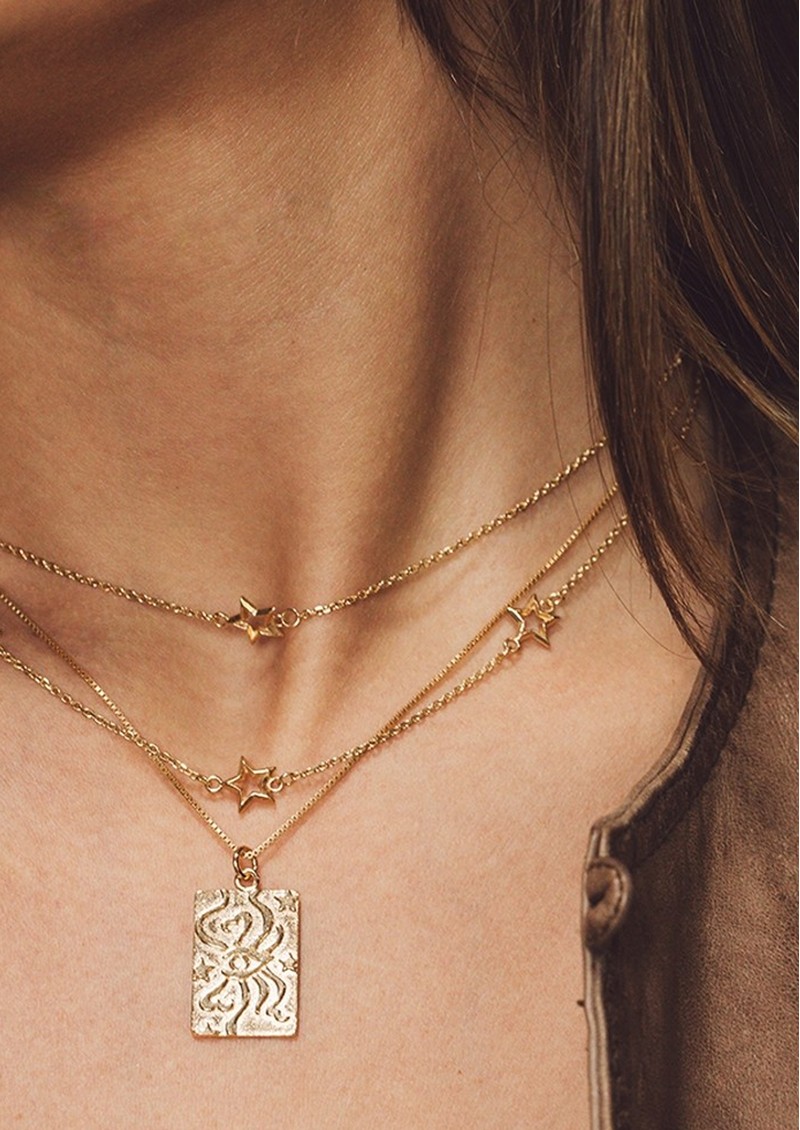 Chlobo Cosmic Connection Soul Glow Necklace Gold