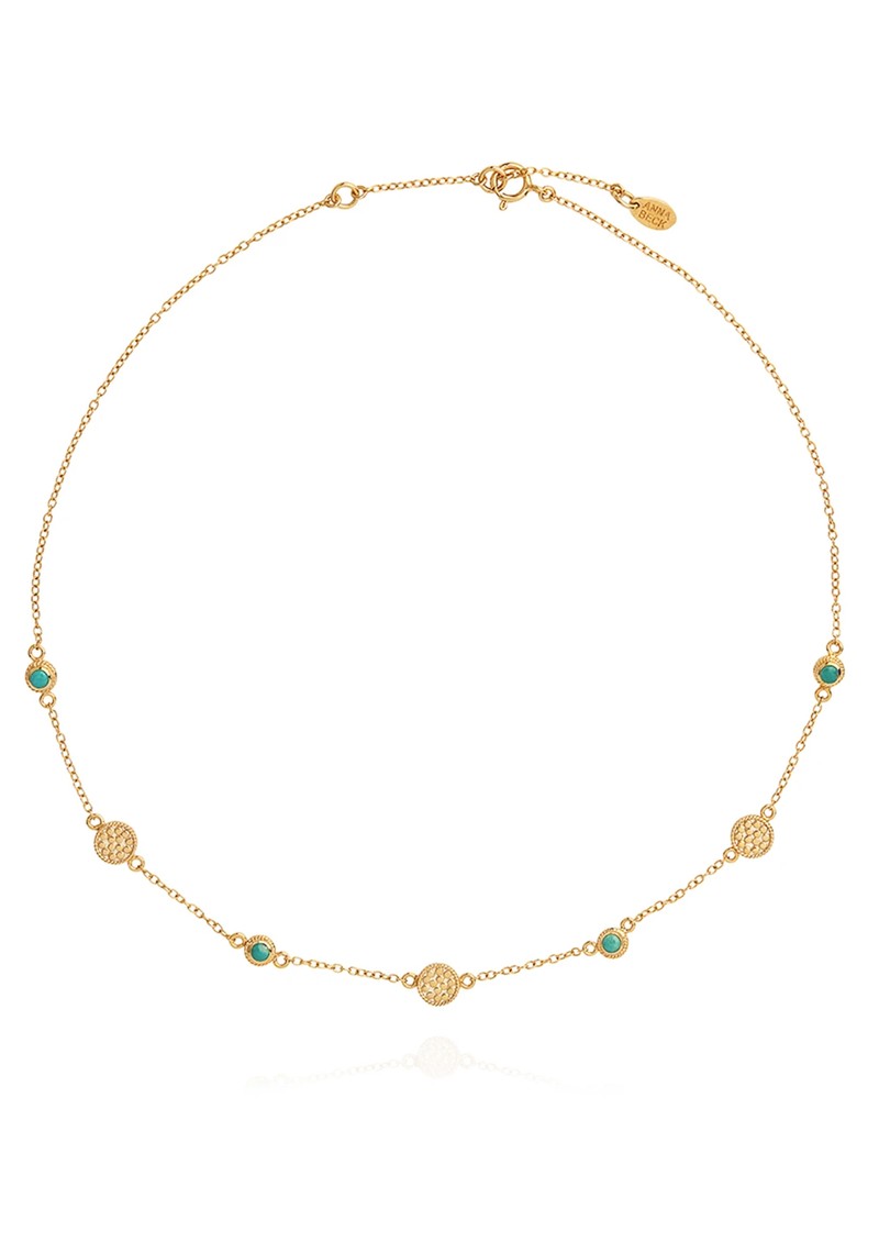 ANNA BECK Solstice Turquoise Multi Station Necklace - Gold