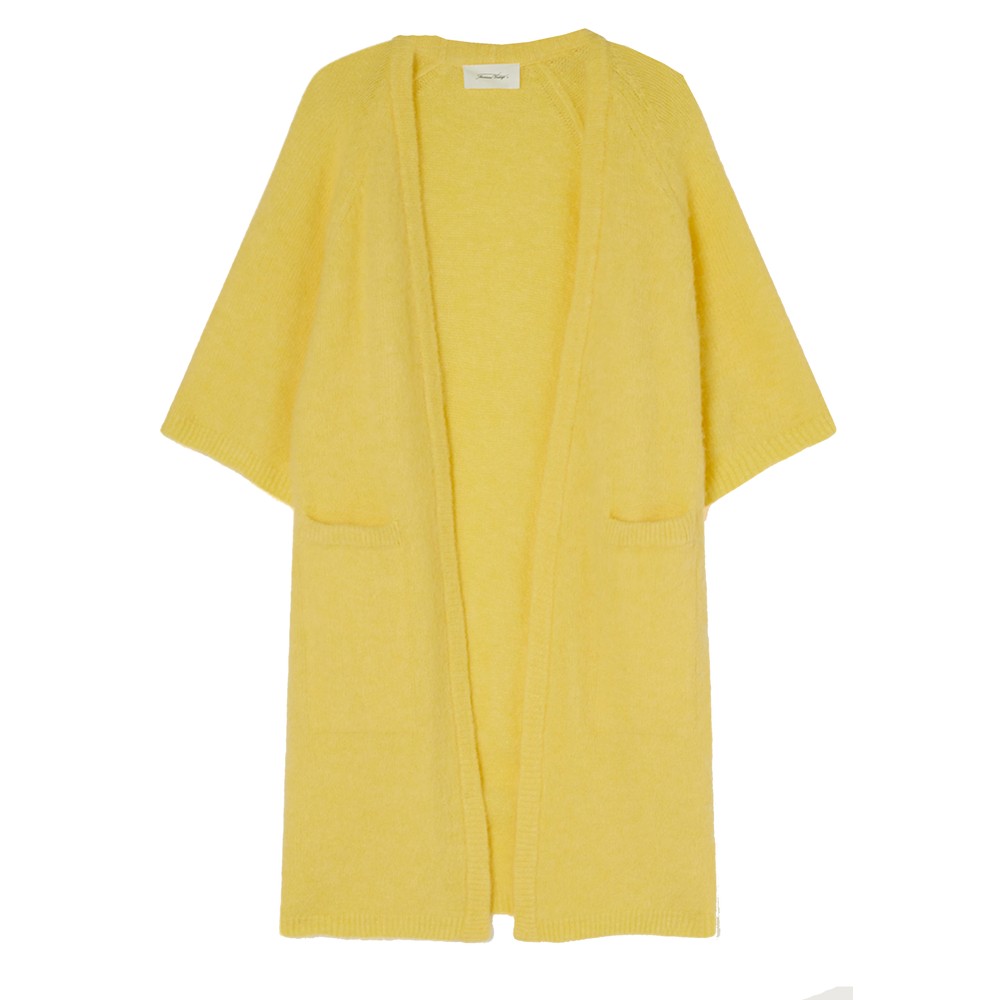 American Vintage East Long Short Sleeve Cardigan - Bergamot Melange