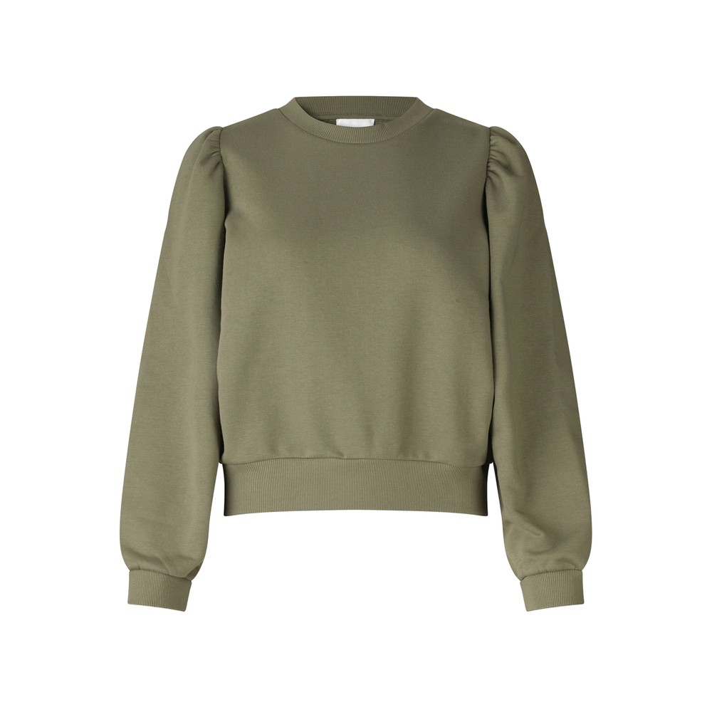 SECOND FEMALE Carmella Cotton Sweatshirt - Olive Night