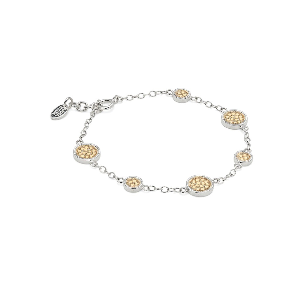 Anna Beck Women's Gold/Silver Classic Station Bracelet - &