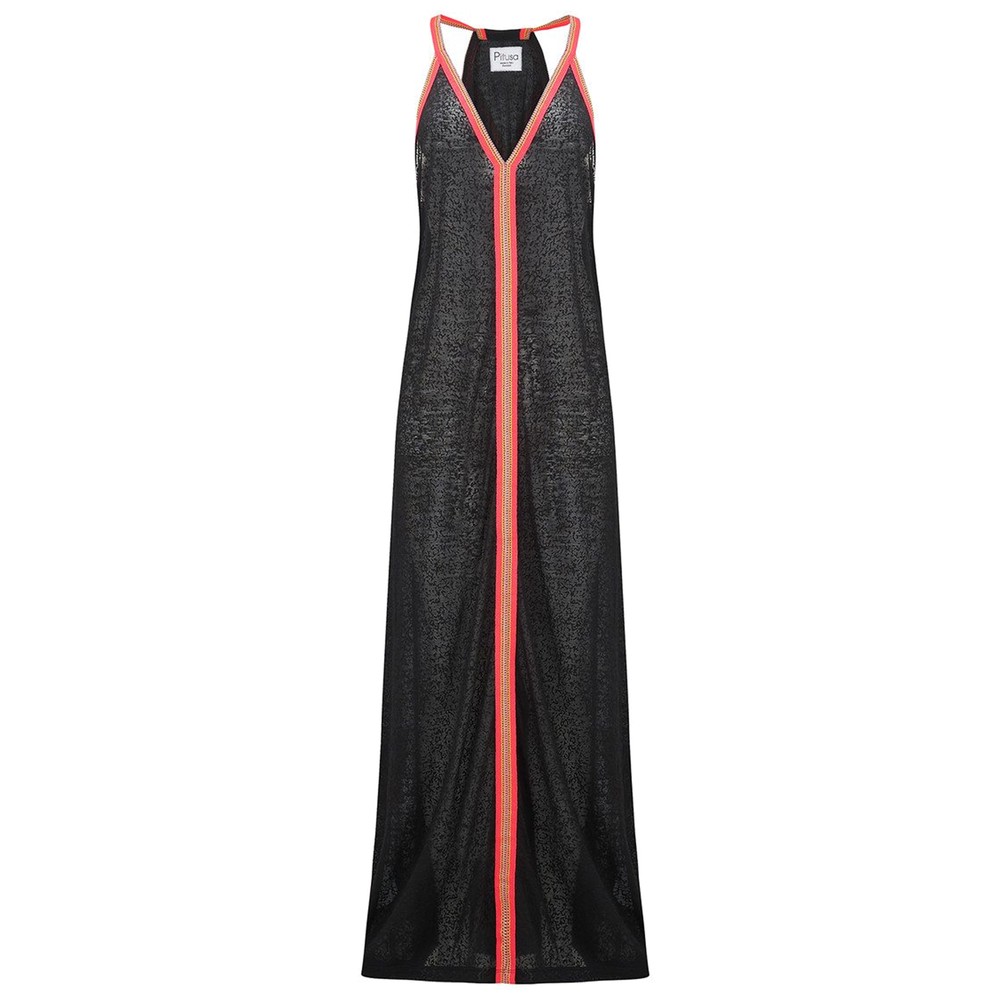 Pitusa Women's Black/Red Inca Sun Dress - &