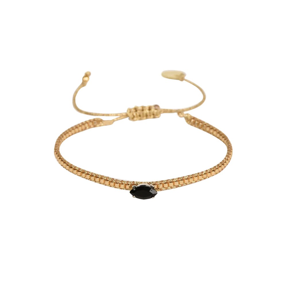 Diamond Eye Beaded Bracelet - Gold 10871