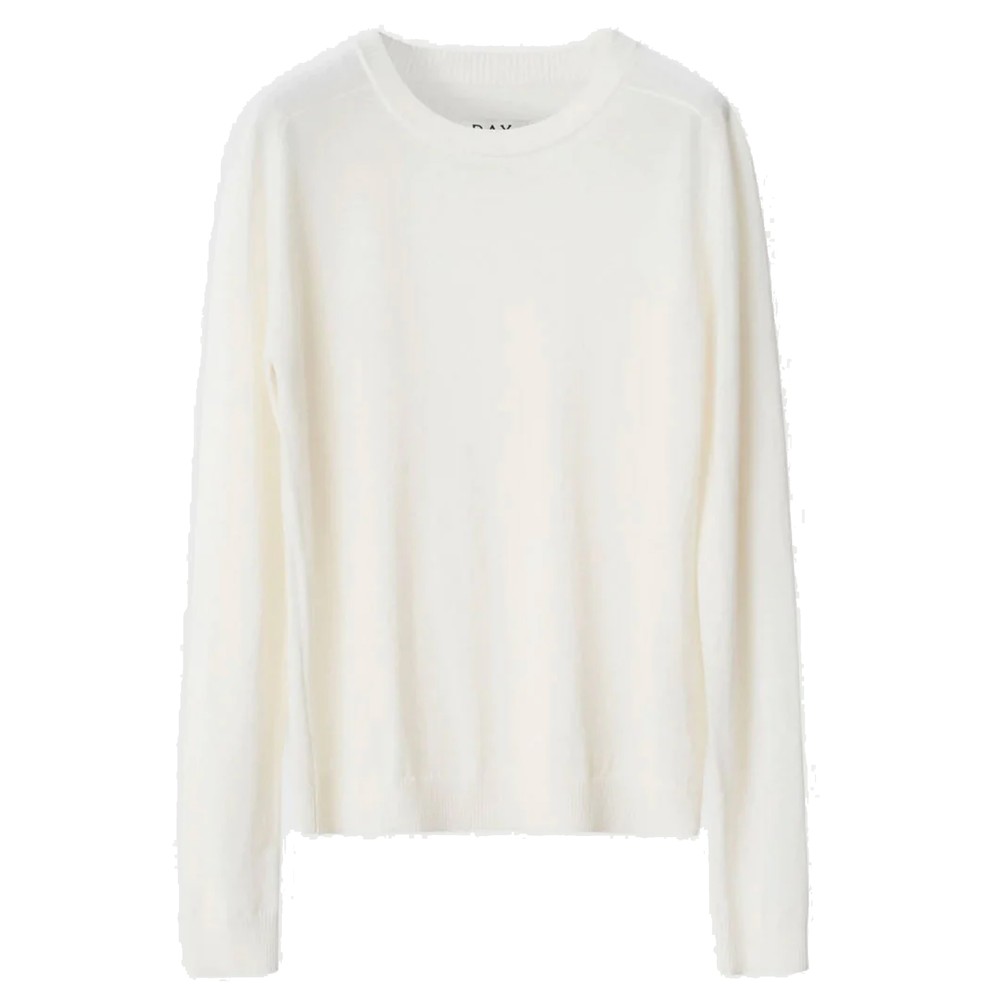 Day Birger Et Mikkelsen Women's Ivory Annabelle Merino Wool Round Neck Knit - Shade