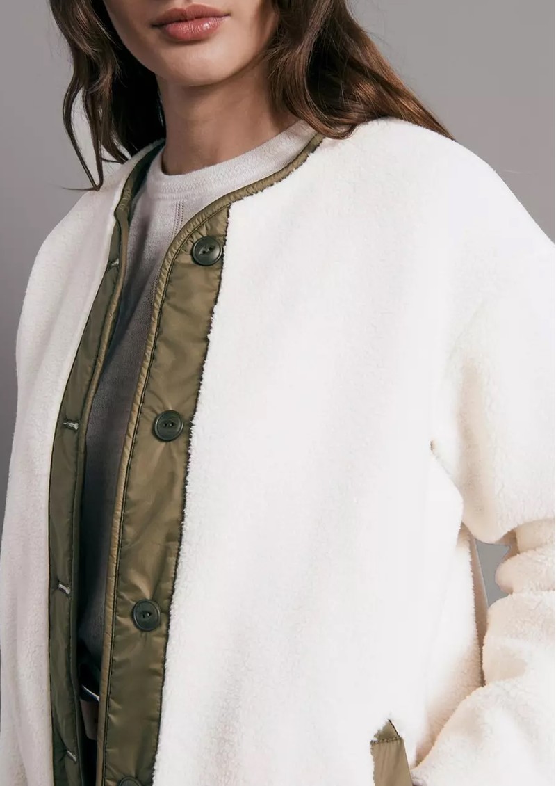 RAG & BONE Brielle Nylon Reversible Liner Jacket Army