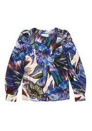 MUNTHE Durham Silk Blouse - Blue