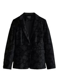 RAG & BONE Razor Velvet Blazer - Black Retro