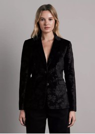 RAG & BONE Razor Velvet Blazer - Black Retro
