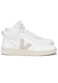 VEJA V-15 Leather Trainer - Extra White