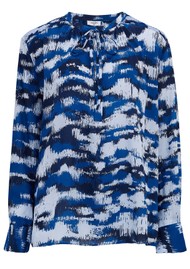 Mercy Delta Stowe Silk Top - Meadow Sapphire