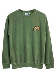 RAINBOW COLOURS Rainbow Leopard Sweatshirt - Sage