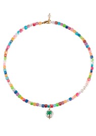 TALIS CHAINS Palm Tree Pearl Beaded Necklace - Multi