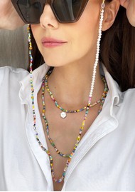 TALIS CHAINS Sunset Palm Necklace - Multi