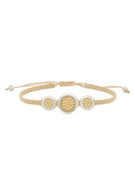 ANNA BECK Classic Woven Bracelet - Gold & Silver