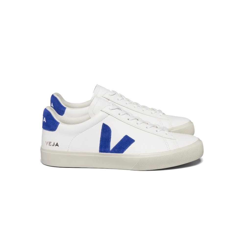 Campo Leather Trainers - Extra White & Paros