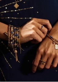 ChloBo Reflect Sodalite Set Of 2 Bracelets - Gold