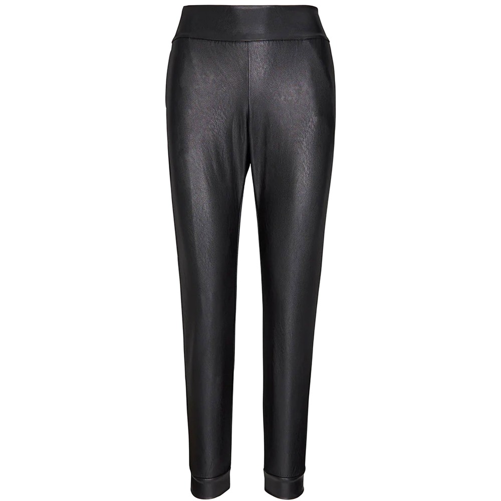 COMMANDO Faux Leather Jogger - Black
