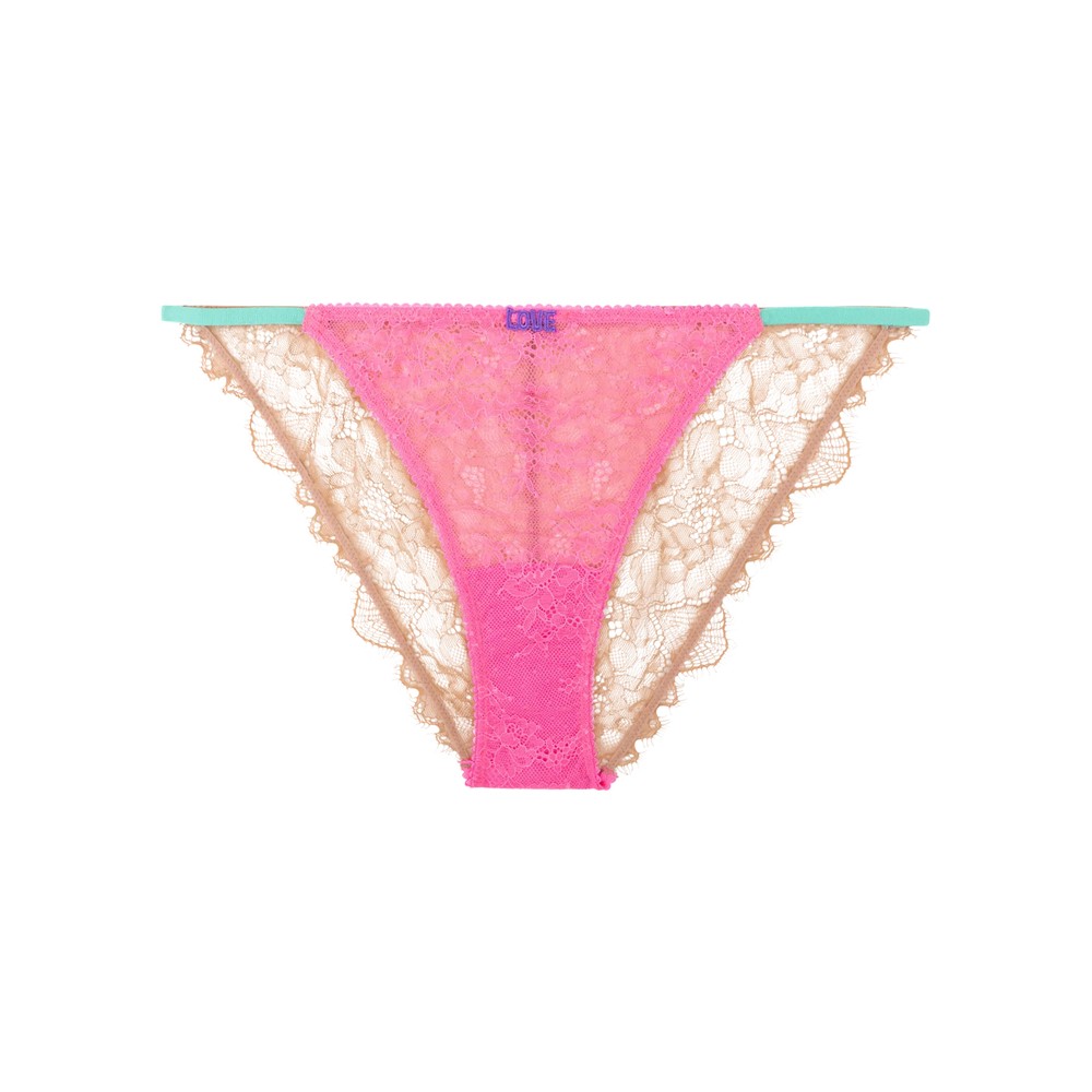 Love Stories Women's Brown Wild Rose Single Tanga Brief