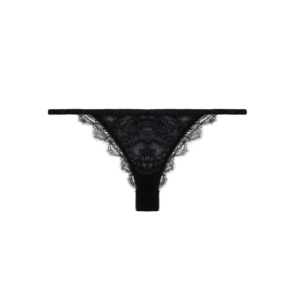 Love Stories Women's Black Charlotte Single Lace Brief