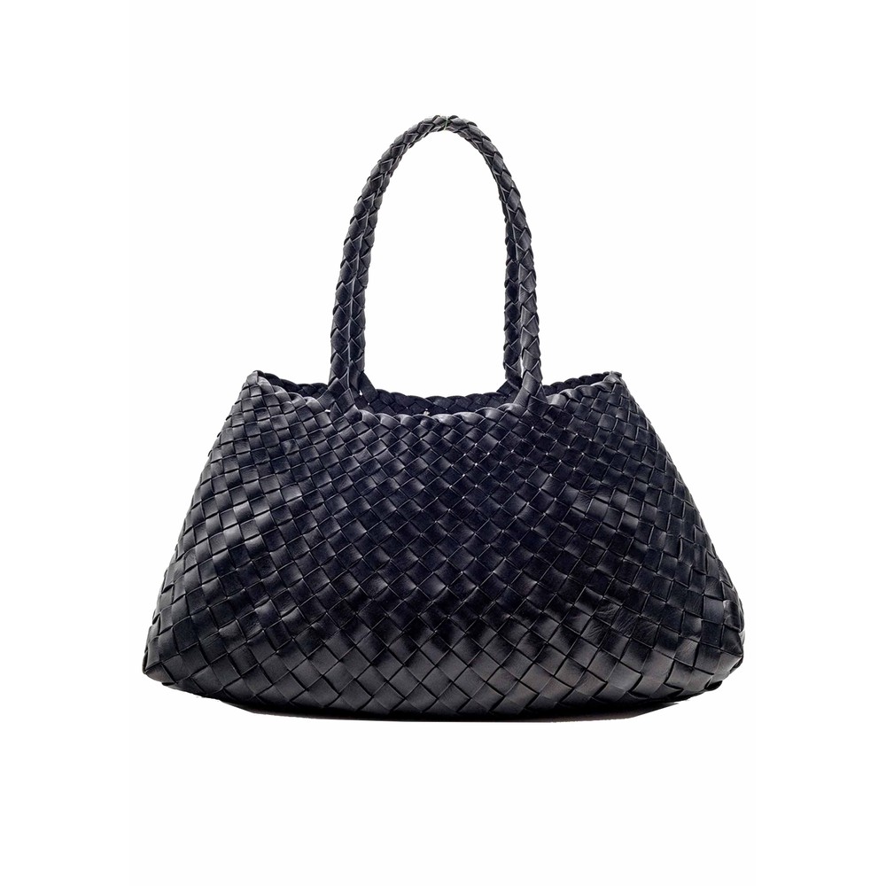 Dragon Diffusion Women's Black Santa Croce Big Woven Bag