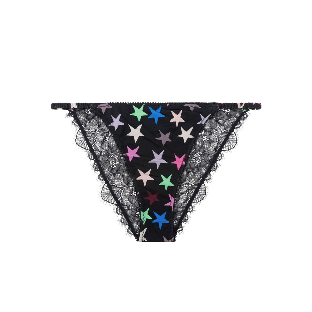 Love Stories Women's Black Wild Rosie Briefs