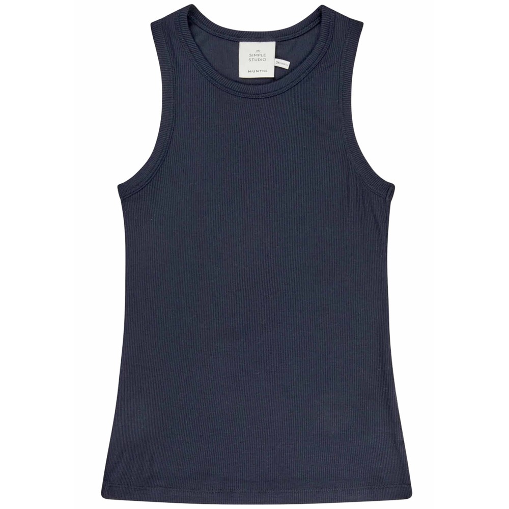 Munthe Women's Peach Tank Top - Navy
