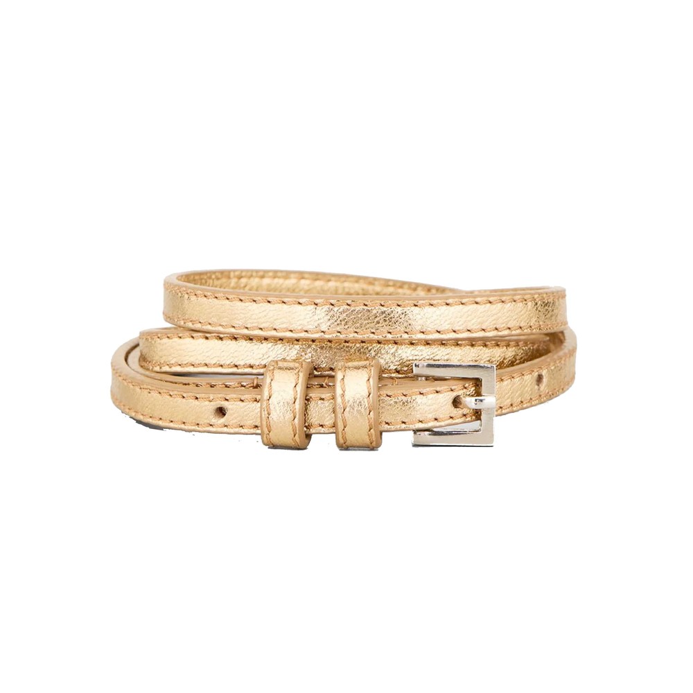 Becksondergaard Women's Gold Leather Glaze Aria Belt