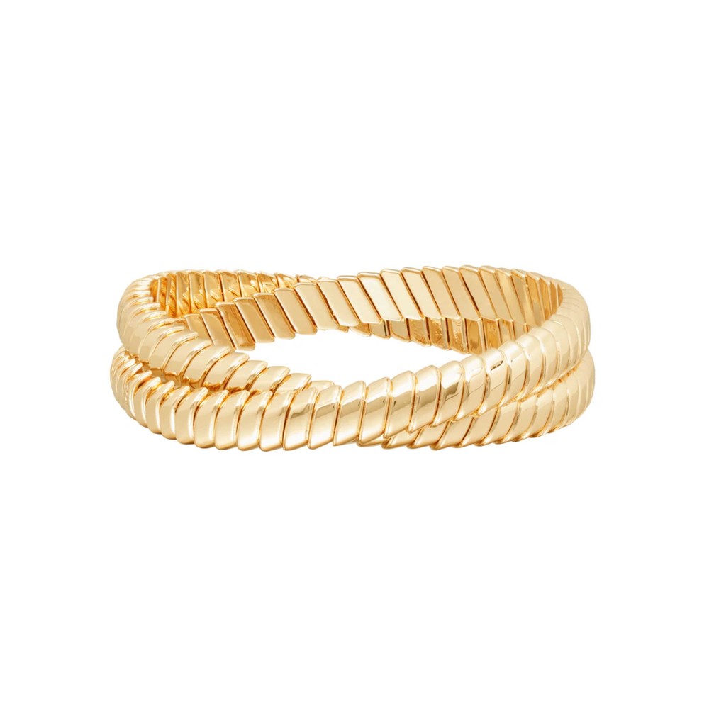 Roxanne Assoulin Women's Gold Double Cobra Bracelet