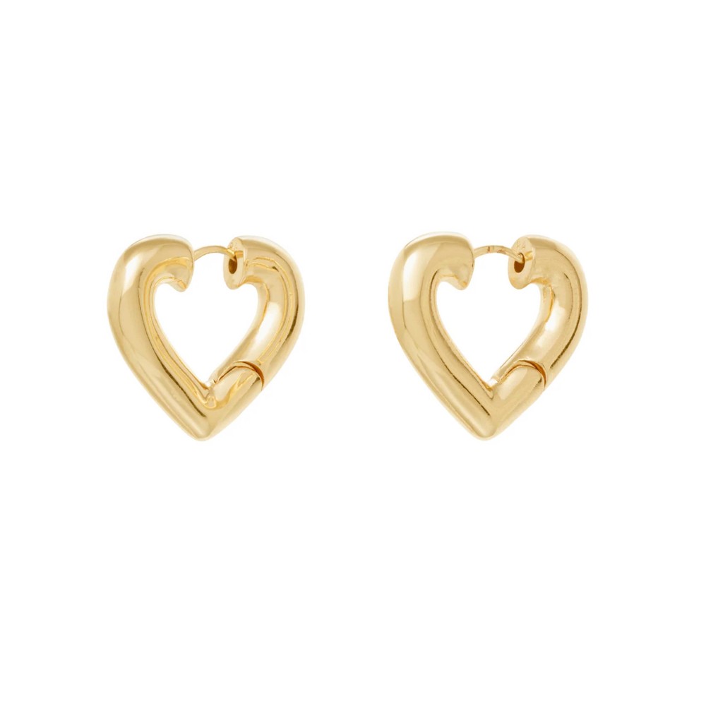ROXANNE ASSOULIN Heart Chubbies Earrings - Gold