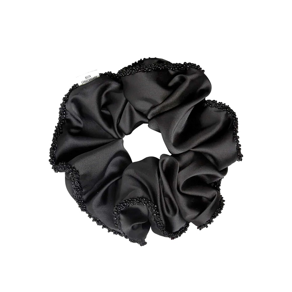 Becksondergaard Women's Black Luster Bead Scrunchie