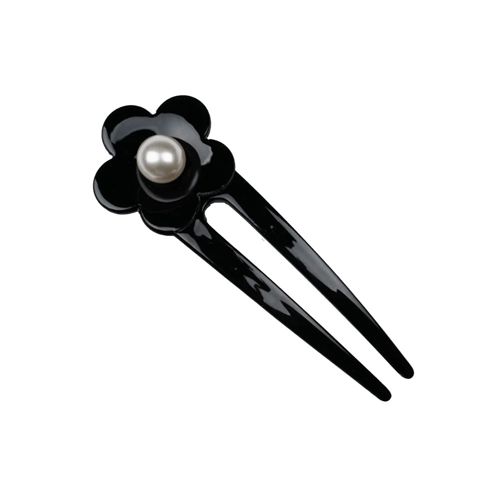 Sui Ava Women's Black Eva Flower Clip