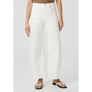 Arellia Ankle Barrel Leg Jean - Tonal Ecru