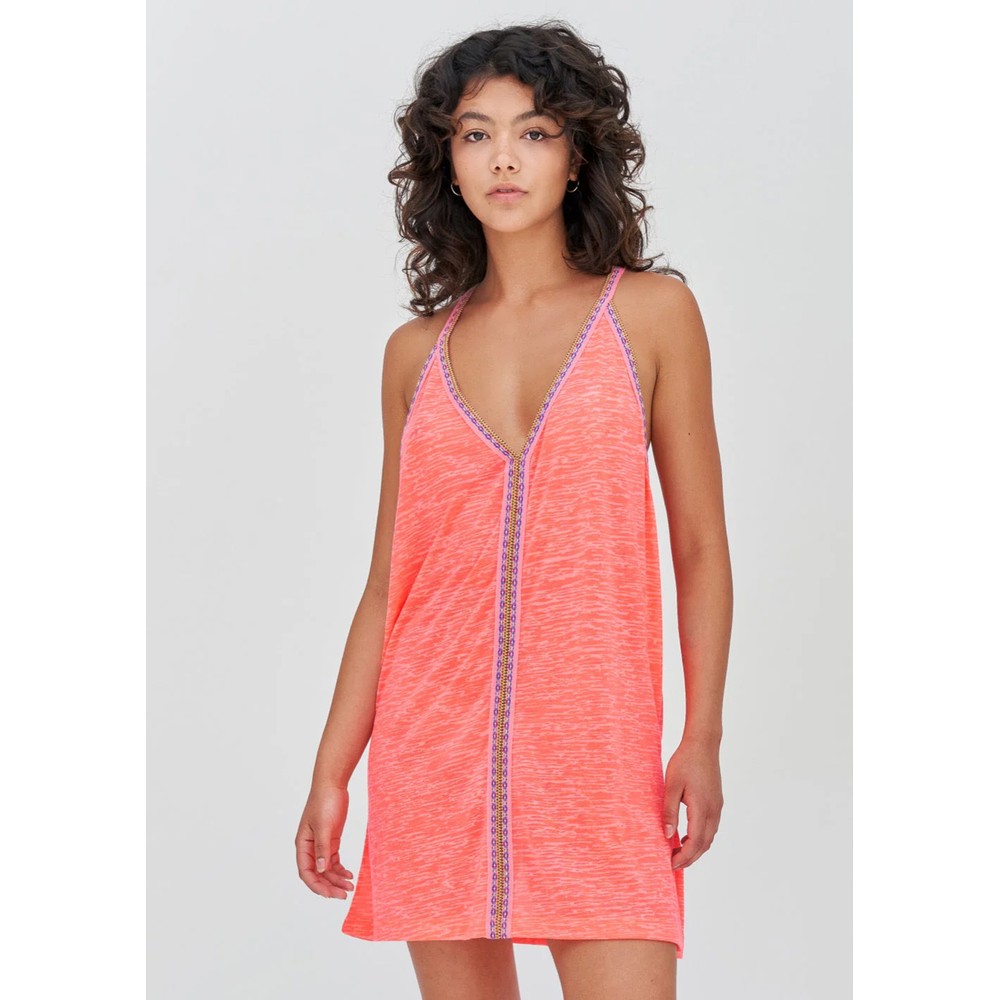 Pitusa Women's Pink Mini Sun Dress - Hot