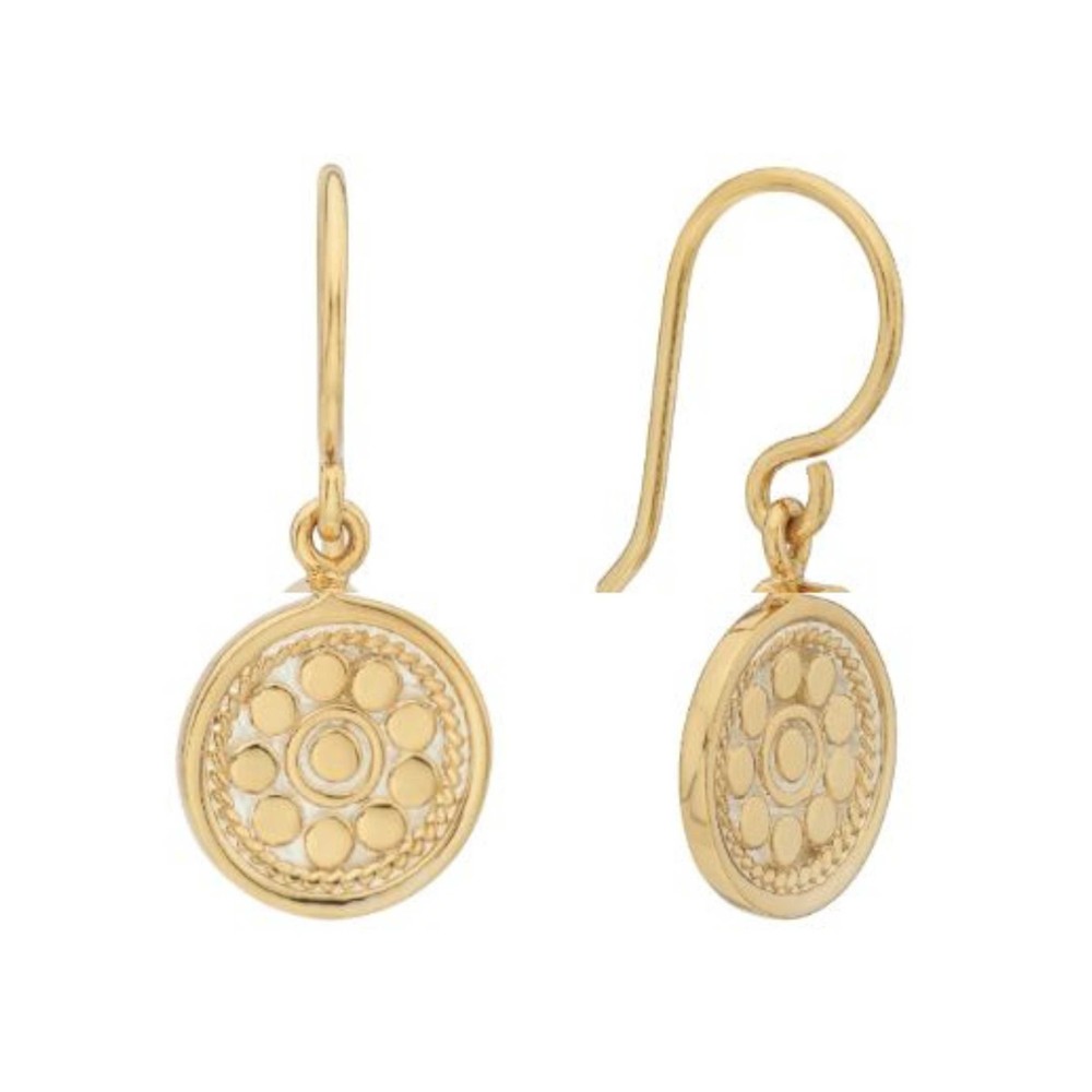 Anna Beck Women's Gold Circle Drop Earrings