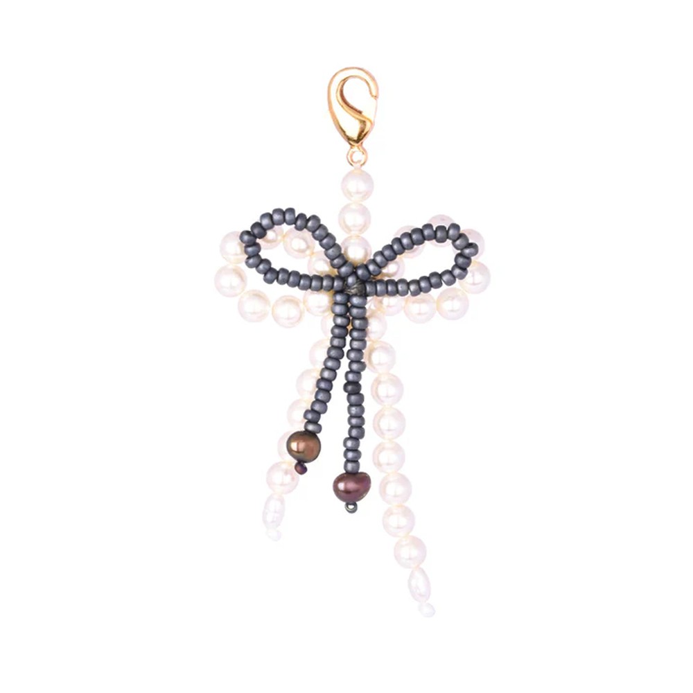 Mishky Women's Dark/Blue Bow Shoe Charm